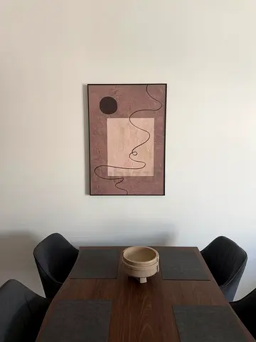 Abstract Wall Art Painting - Minimalist Brown Tones