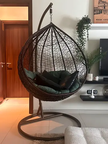 swing chair, standing rattan egg swing,