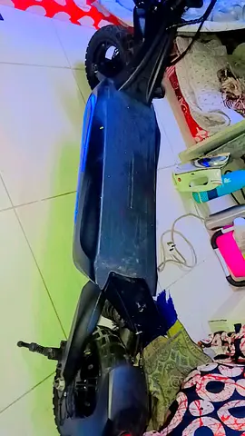 Used electric scooter - sturdy deck and rear-wheel drive