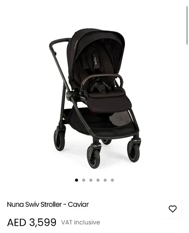 Nuna Swiv Stroller - Caviar (Single Seat, Brand New)