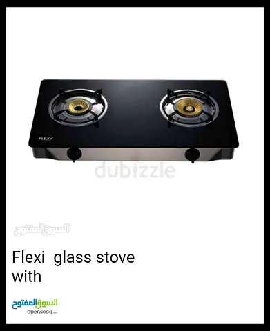 Glass Top 2-Burner Gas Stove - Flexi