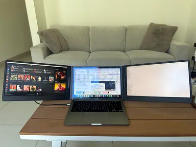 14 Dual Portable USB-C Monitor (1920x1080) - Model X70A, Full HD IPS
