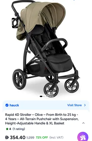 Hauk Stroller 3m+ Never used only open the package, my Wife don’t like the colour