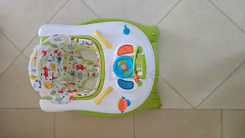 Moon-Lightweight baby cruiser 4 in 1 walker with removable toy tray