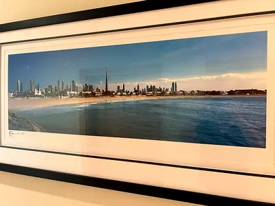 Limited Edition Gallery 1 Framed Panoramic Dubai Burj Khalifa Skyline (21/100)