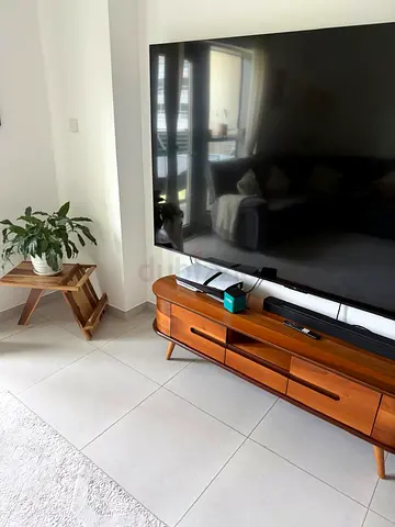 Mid-century Modern TV Console / Entertainment Unit - Solid Wood