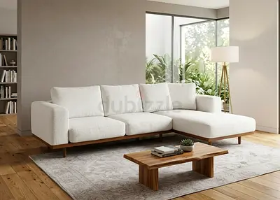 West Elm L Shape Sofa Beige Excellent Condition like new Condition