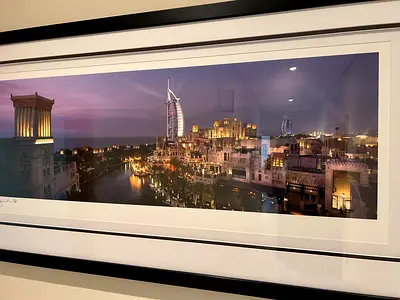 Limited Edition Gallery 1 Framed Panoramic Photo Burj Al Arab (30/100)