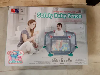 Hexagon Safety Baby Playpen / Baby Fence with Soft Mesh Panels