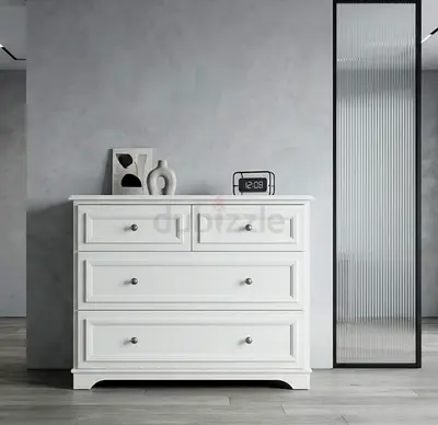 Pottery barn white wooden dresser