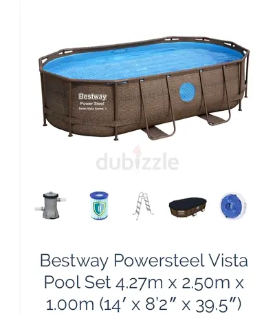 External pool large + sand filter machine