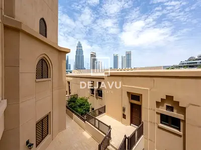 شقة مفروشة بغرفة نوم واحدة | سكن تاجر | إطلالة على برج خليفة