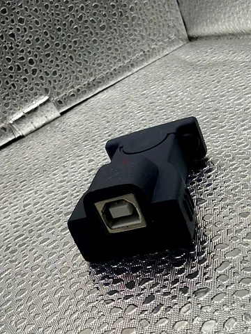 USB to RS232 DB9 Male Serial Adapter Converter USB Type-B Female
