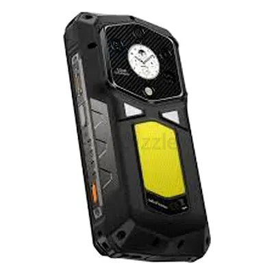 Rugged Portable Bluetooth Speaker with Built-in Clock — Yellow Panel