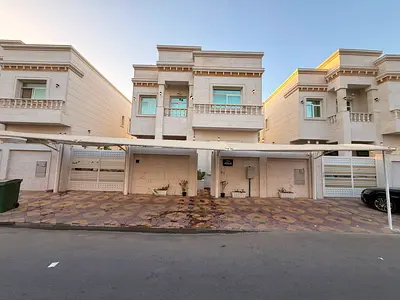 فيلا للايجار الياسمين خمس غرف ماستر  مجلس وصالتين غرفة خدامه 120 الف