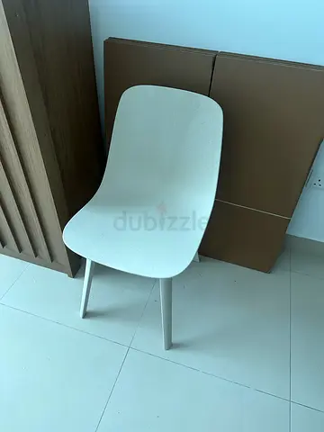 Modern White Dining Chair - Good Condition