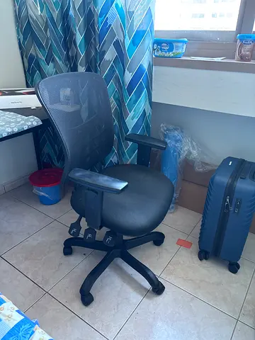 Ergonomic mesh office chair with adjustable height and armrests