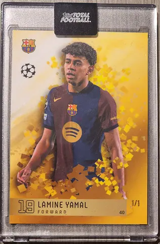 Lamine Yamal 1/1 Limited Edition Football Trading Card (Encased)