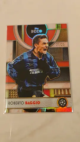 Topps Deco 25/26 UEFA Club Competitions Roberto Baggio, Orange Parallel #21/25