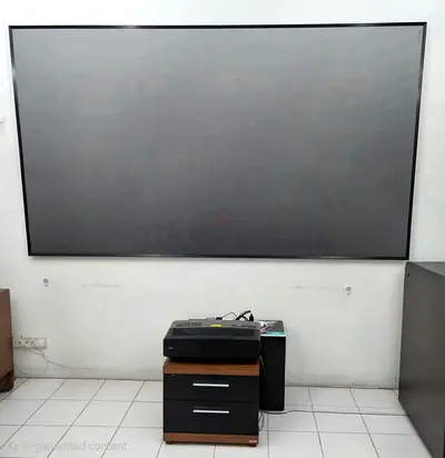 MASSIVE 120 LASER CINEMA PROJECTOR + ALR Screen - Wall Mounted (Excellent Working Condition)