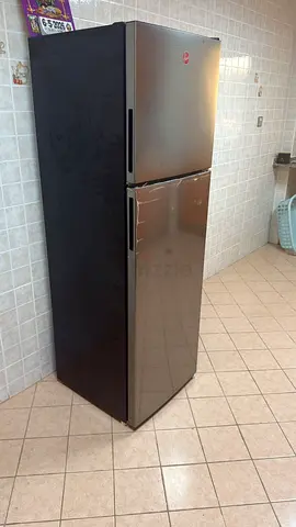 Used Hoover Top-Freezer Refrigerator - Stainless Steel, Good Working Condition