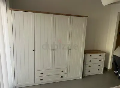 Large 4-Door Wardrobe + Matching Chest of Drawers | Excellent Condition