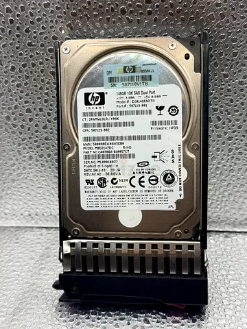 HP 146GB 10K RPM 6G SAS Enterprise Server Hard Drive – Hot Swap Tray Included