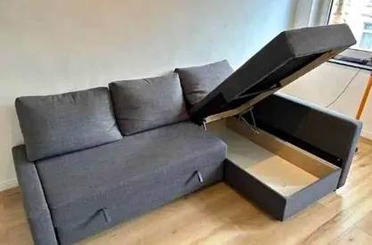 Ikea L shape sofa store cum bed and you can fix