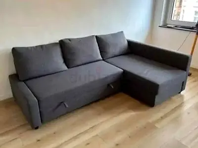 Ikea L shape sofa store cum bed and you can fix the