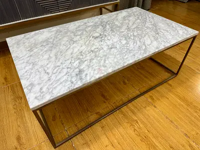 West Elm Marble Top Coffee Table