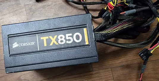 Corsair TX850 850W PSU Gaming Power Supply (Complete Cables)