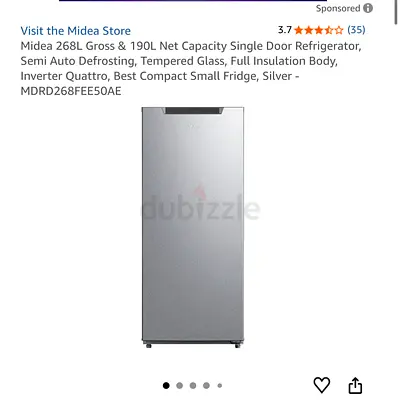 Midea Single Door Refrigerator 268