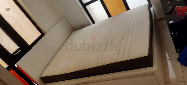 Ikea Queen size bed with mattress available in perfect condition
