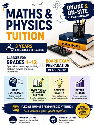 Math and Physics Tution