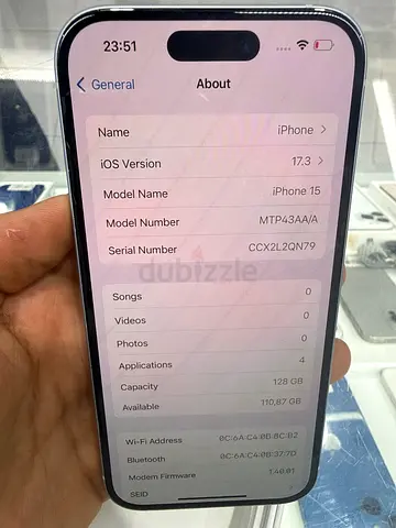 Apple iPhone 15 128GB Blue USED