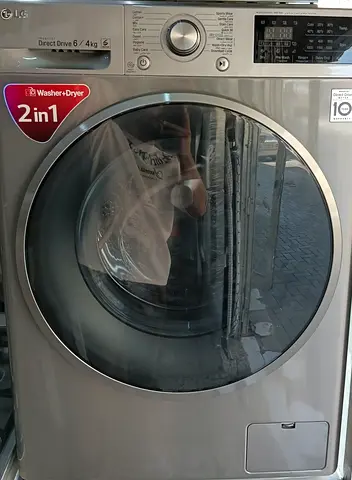 LG 2-in-1 Washer Dryer (6kg Wash / 4kg Dry) - Silver, Good Condition