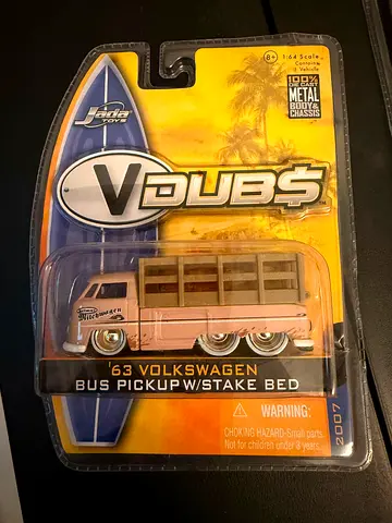 V-Dubs 63 Volkswagen Bus Pickup w/ Stake Bed - New in Package
