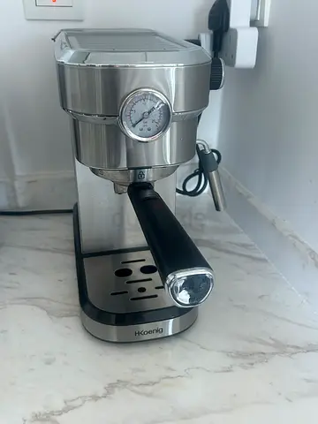 Stainless steel espresso machine with steam wand - good condition