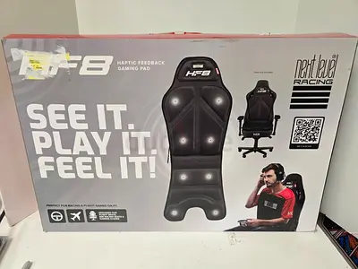 Next Level Racing HF8 Haptic Feedback Gaming Pad for Simulation Chairs – PC Compatible