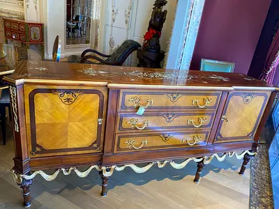 Exquisite Handcrafted Antique Sideboard - A Timeless Addition to Your Home