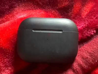 Used true wireless earbuds with charging case (black)