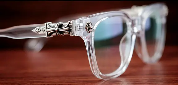 Clear frame chromeheart sunglasses number 0