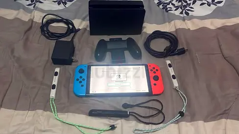 Nintendo Switch Oled Neon red blue