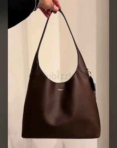 Coach Brown Leather Shoulder Hobo Bag - Classic Minimalist