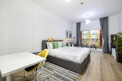 Furnished Studio | Balcony | Community View | JVC Diamond Views 1