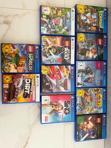 Bundle of PS4/PS5 compatible kids and family games (10 discs)