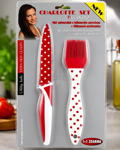 Charlotte Set Bucanero Utility Knife and Silicone Brush