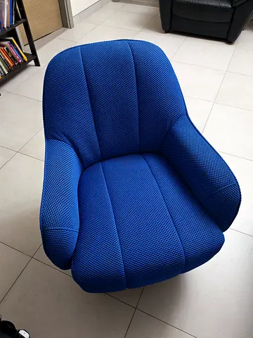 Blue Upholstered Armchair - Home Box