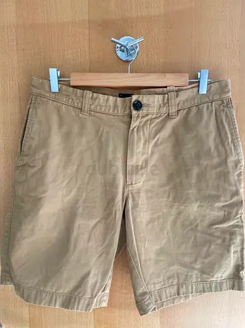 Beige Khaki Mens Chino Shorts - Size M (Good Condition)
