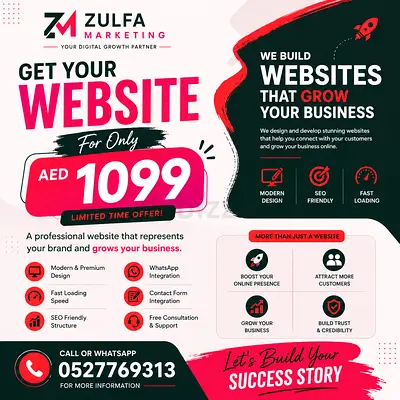 Get Professional Website in Just 1099AED